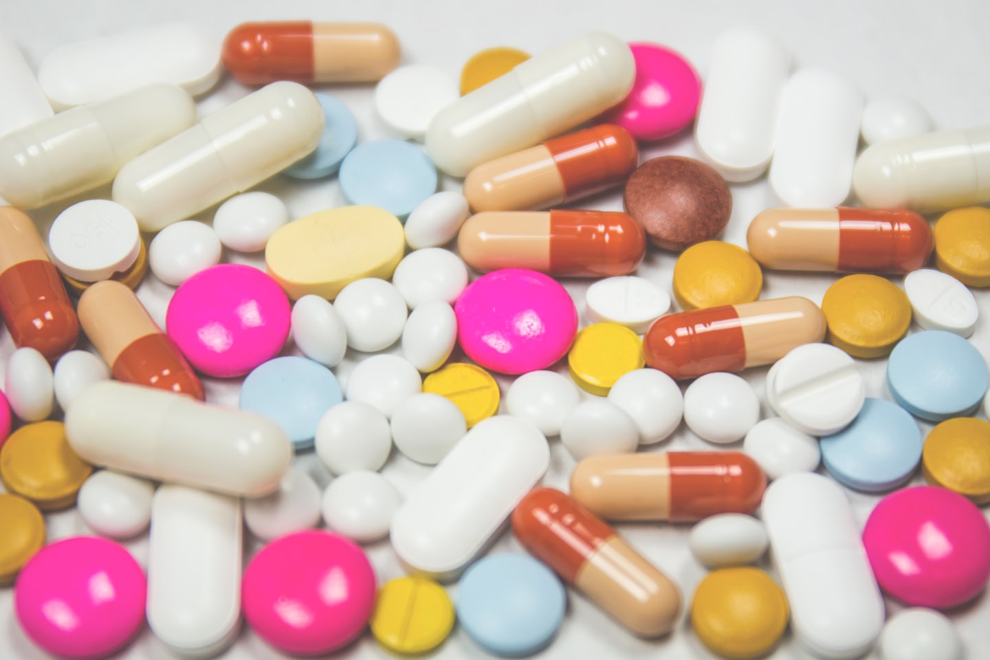 Assorted colourful medicines